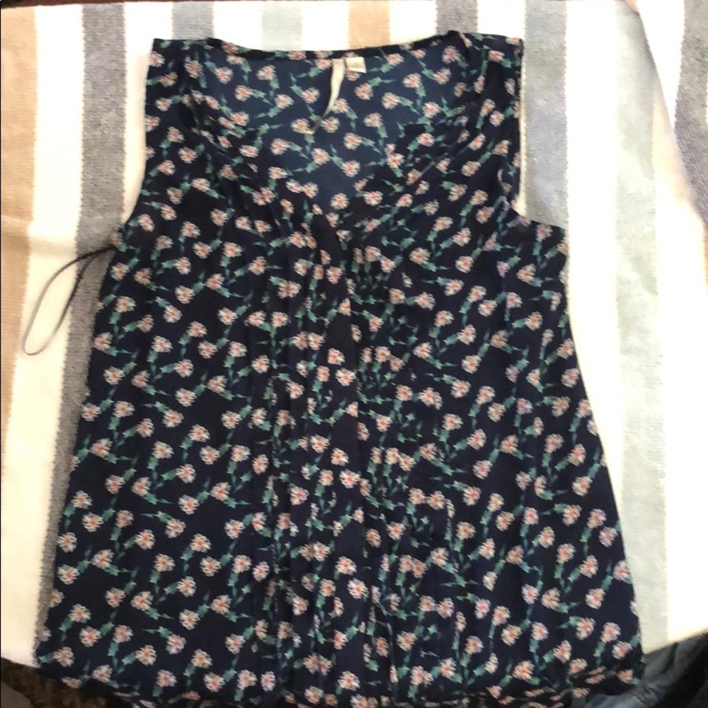Flower print tank